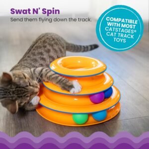 Catstages Tower of Tracks Interactive 3-Tier Cat Track Toy