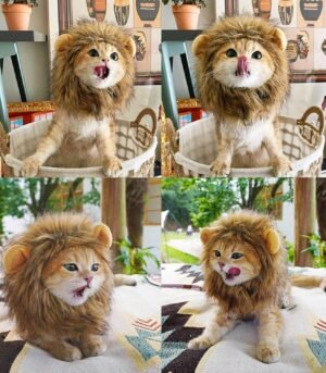 Lion Mane Wig for Cat Costume Pet