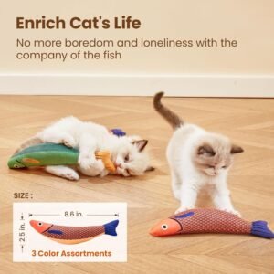 Potaroma Cat Toys Saury Fish