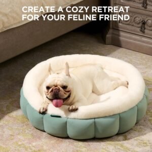 Pet Bed for Puppy and Kitten with Anti-Slip Bottom