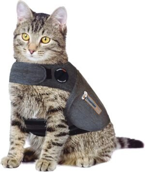 Thundershirt Classic Cat Anxiety Jacket, Heather Gray